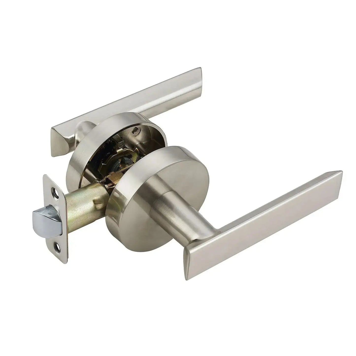 satin nickel heavy duty lock