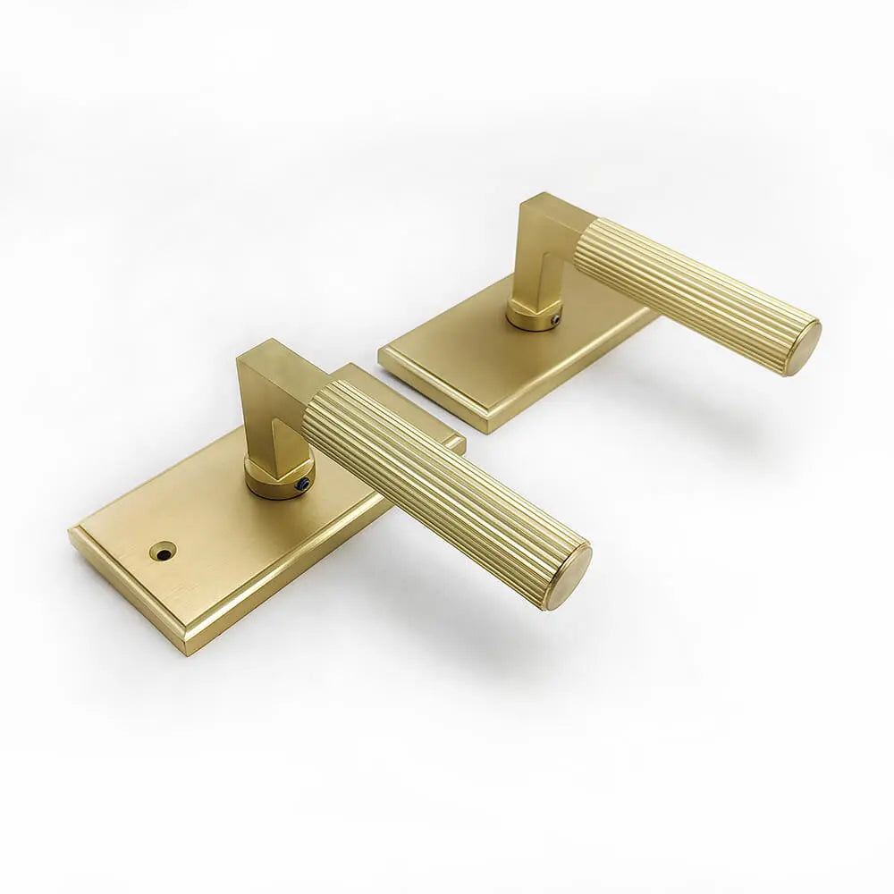 rectangular plate door handle