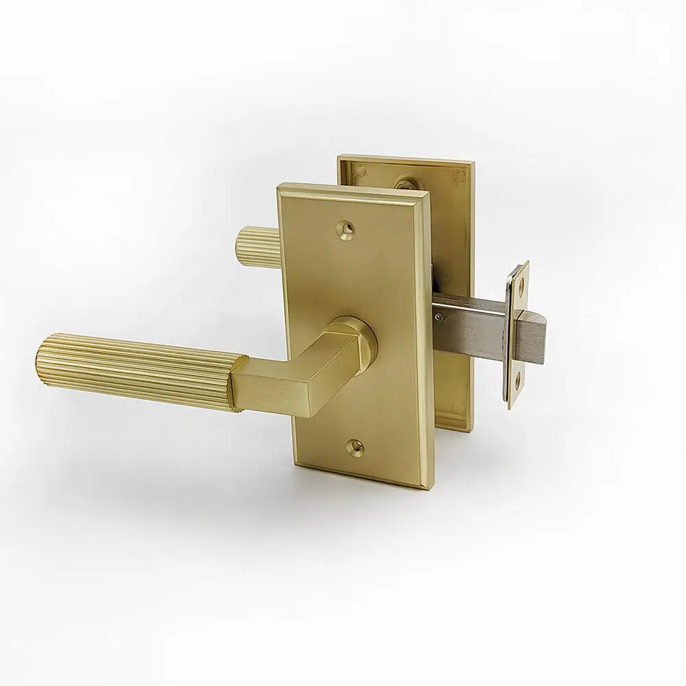 rectangular plate door handle