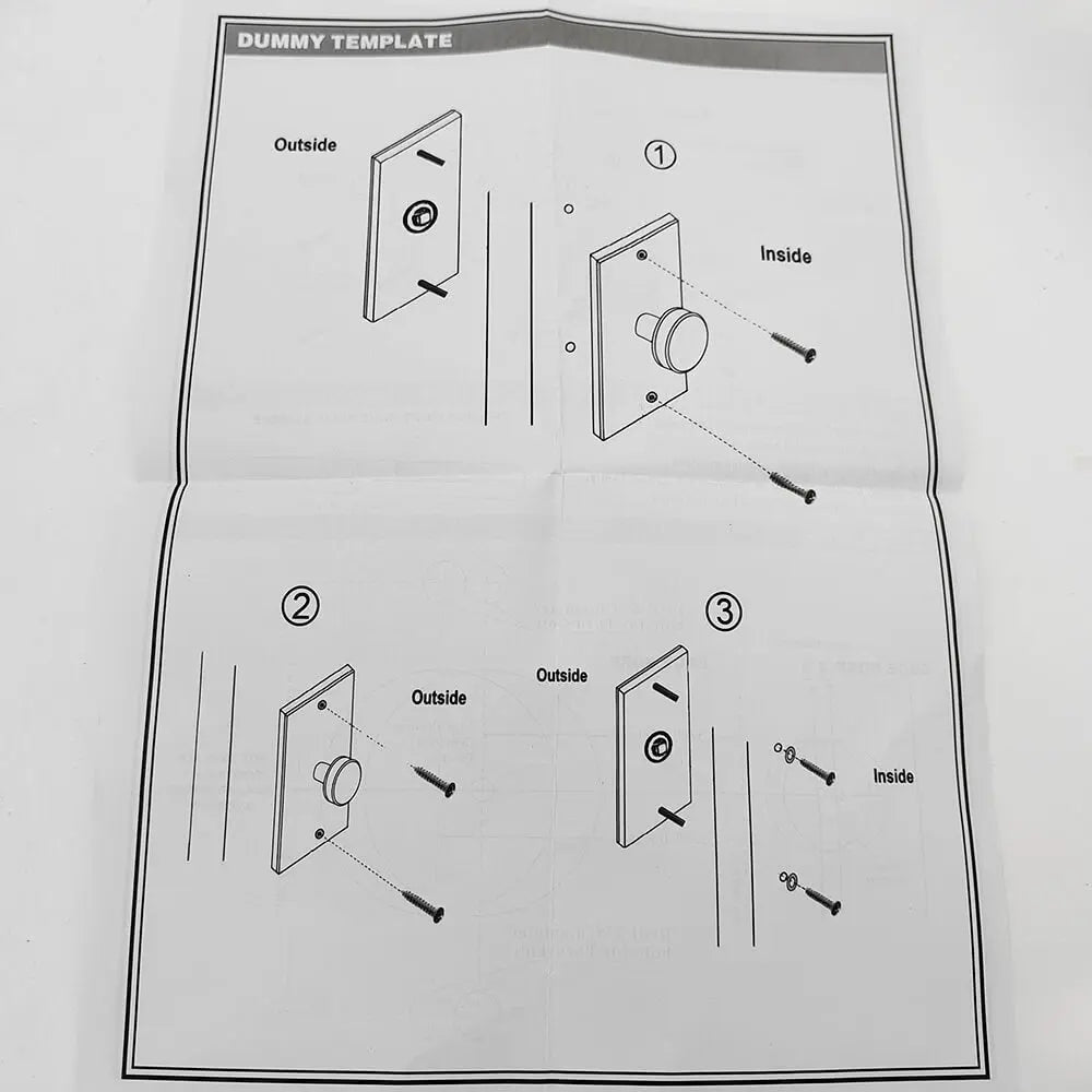 door handle instructions
