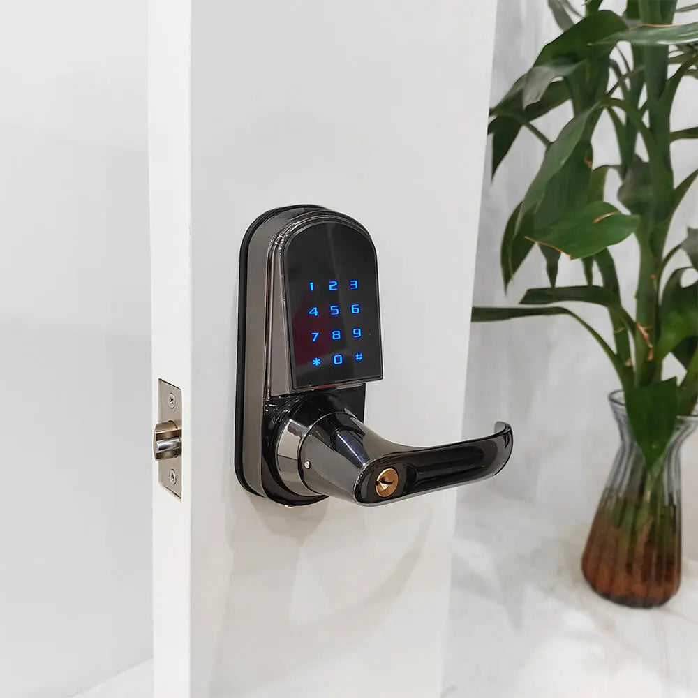 zinc alloy smart door lock installation