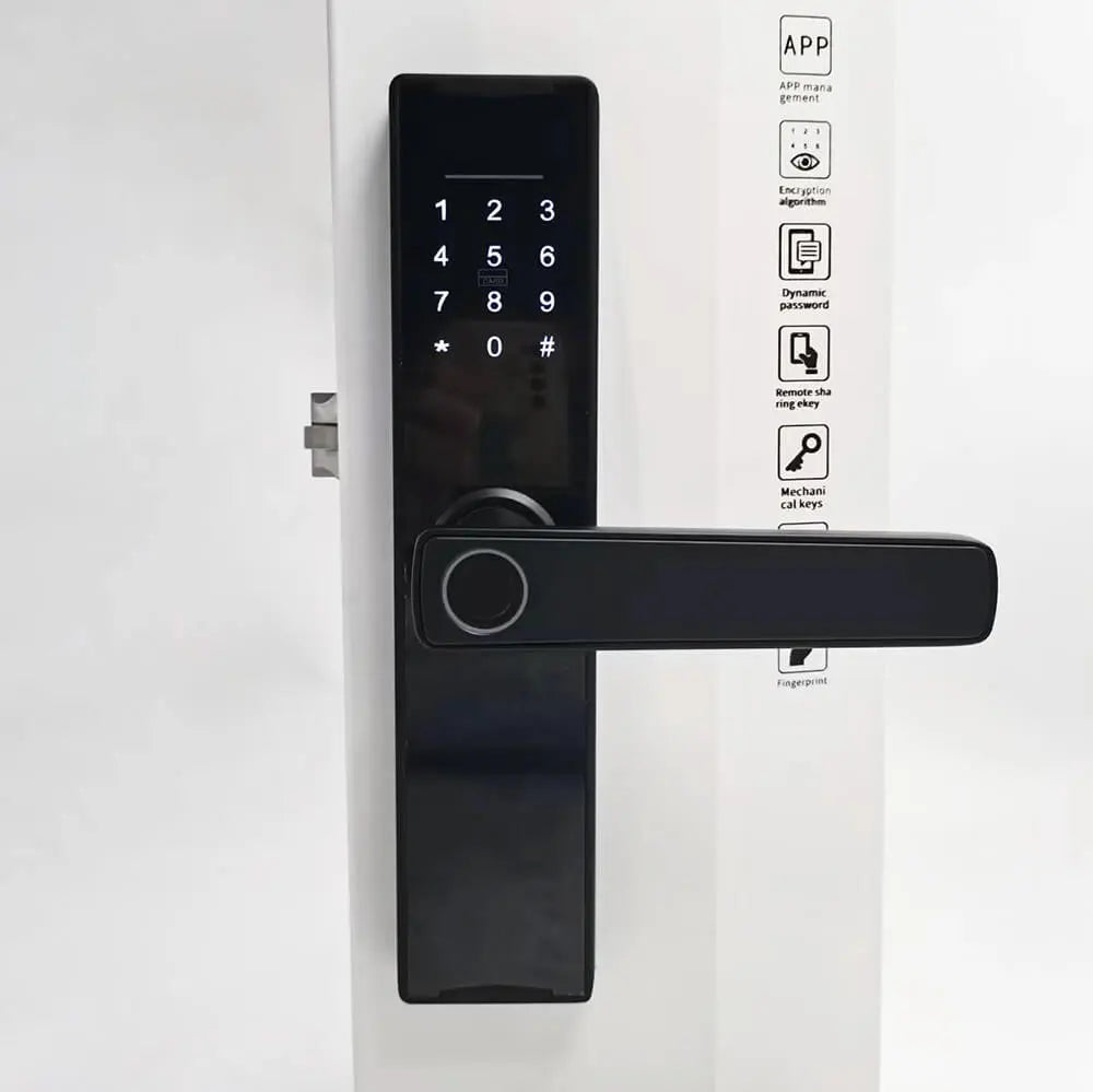 Smart door lock installation effect