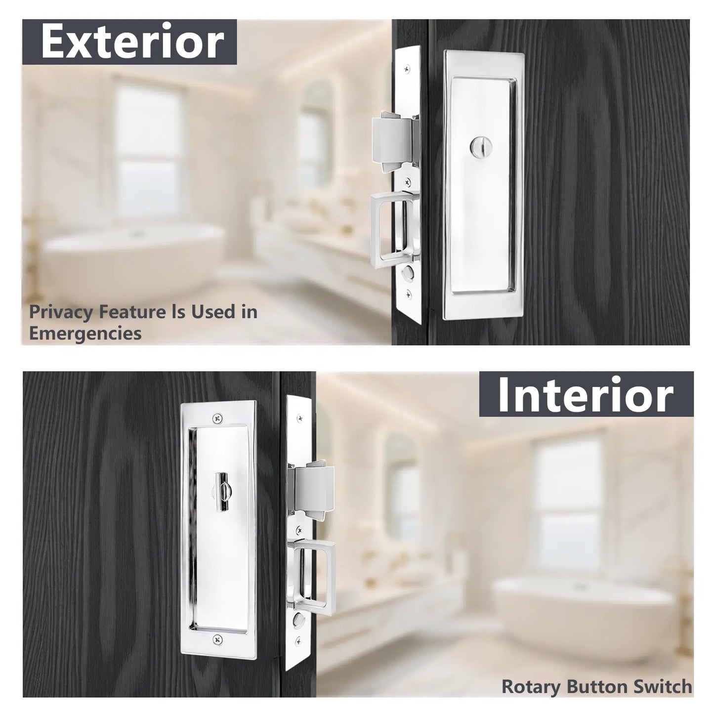 1801 - PN - Sliding Pocket Door Locks zhongshan sunshine hardware Co., Ltd