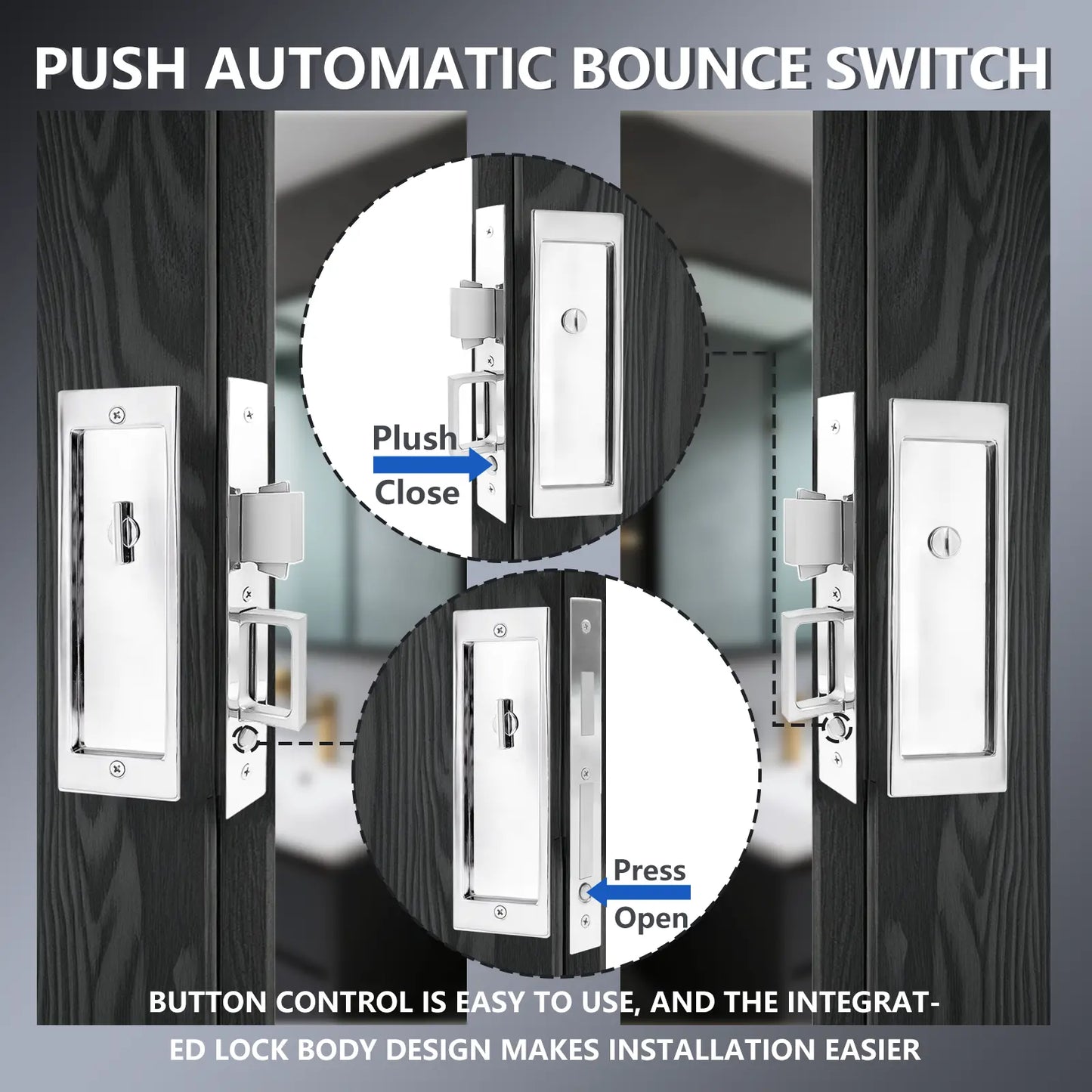 1801 - PN - Sliding Pocket Door Locks zhongshan sunshine hardware Co., Ltd