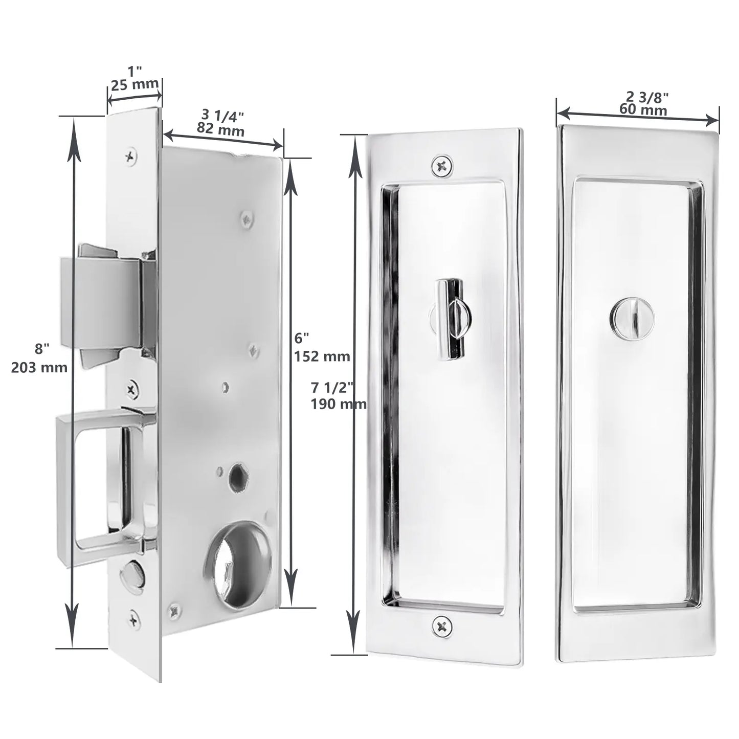 1801 - PN - Sliding Pocket Door Locks zhongshan sunshine hardware Co., Ltd