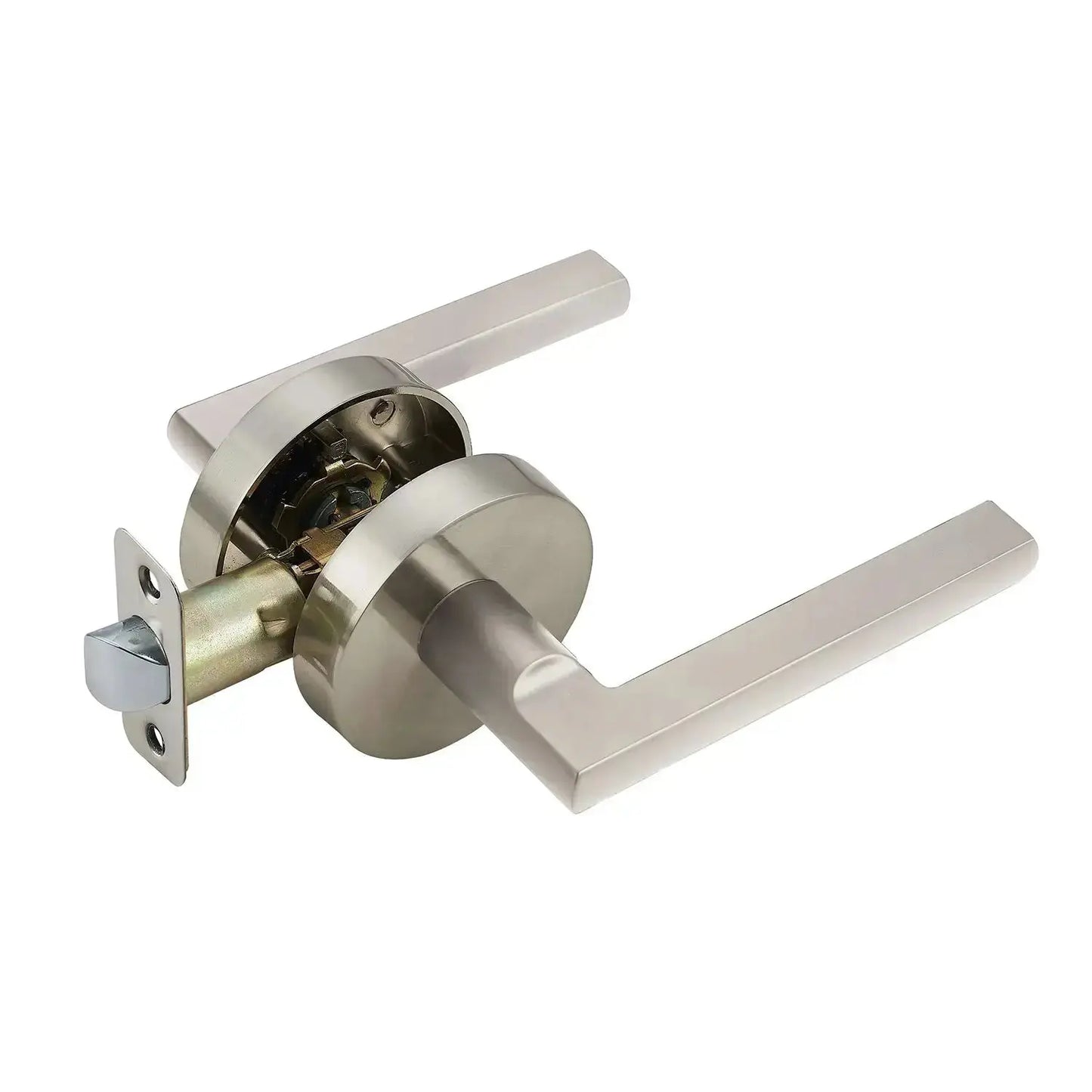 satin nickel heavy duty lock