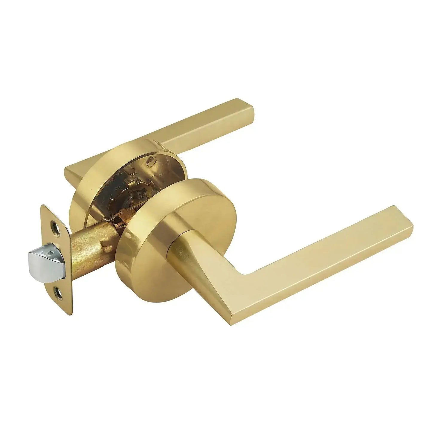 Satin brass heavy duty lock
