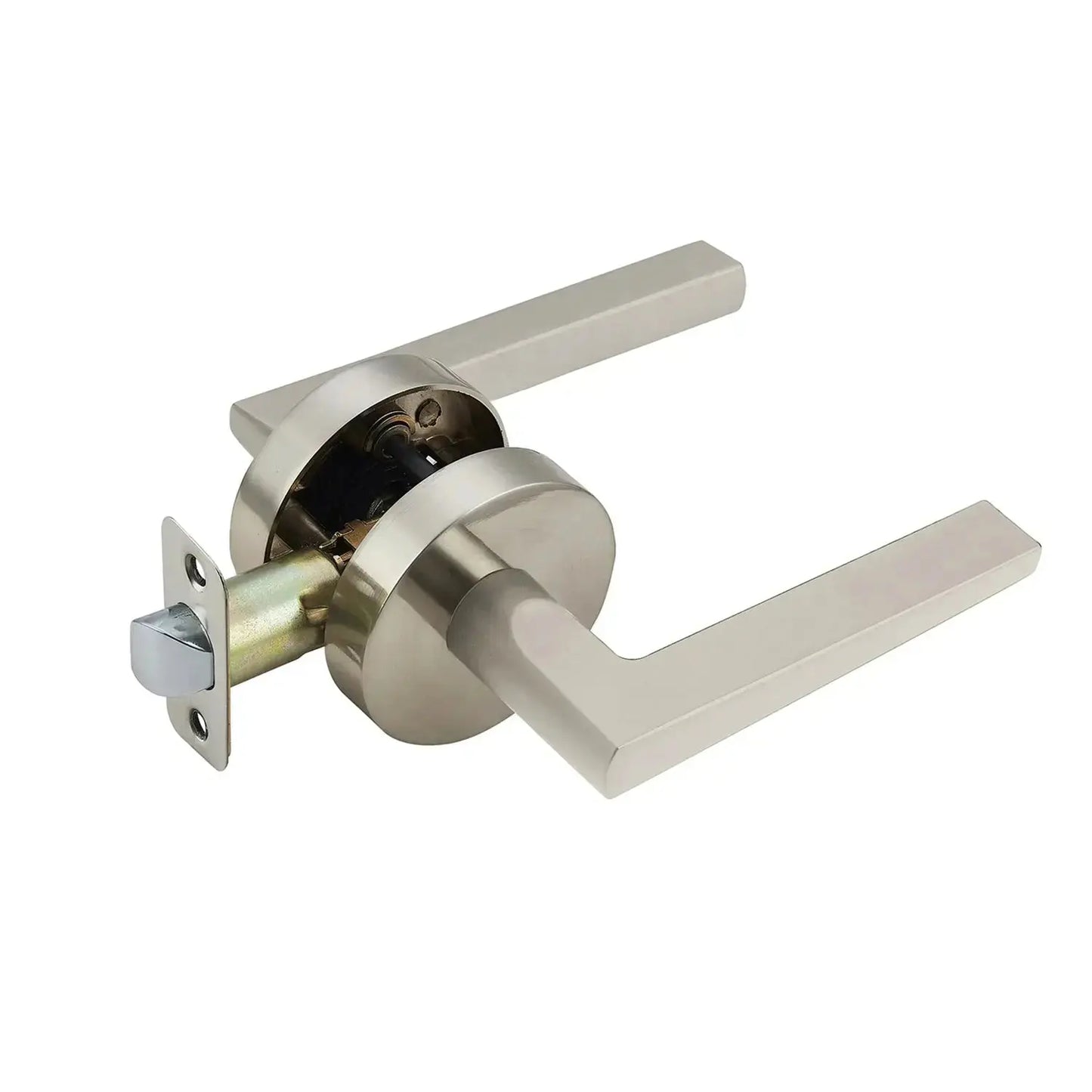 satin nickel heavy duty lock