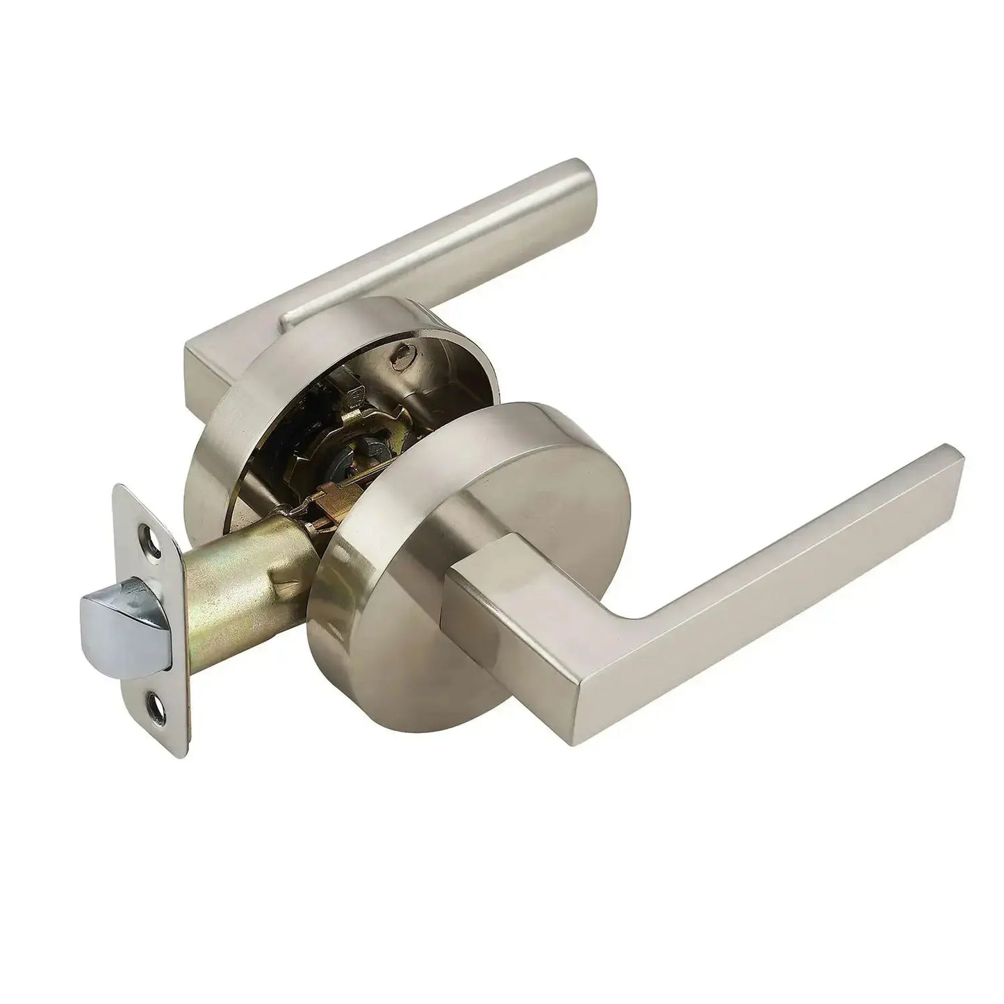 satin nickel heavy duty lock