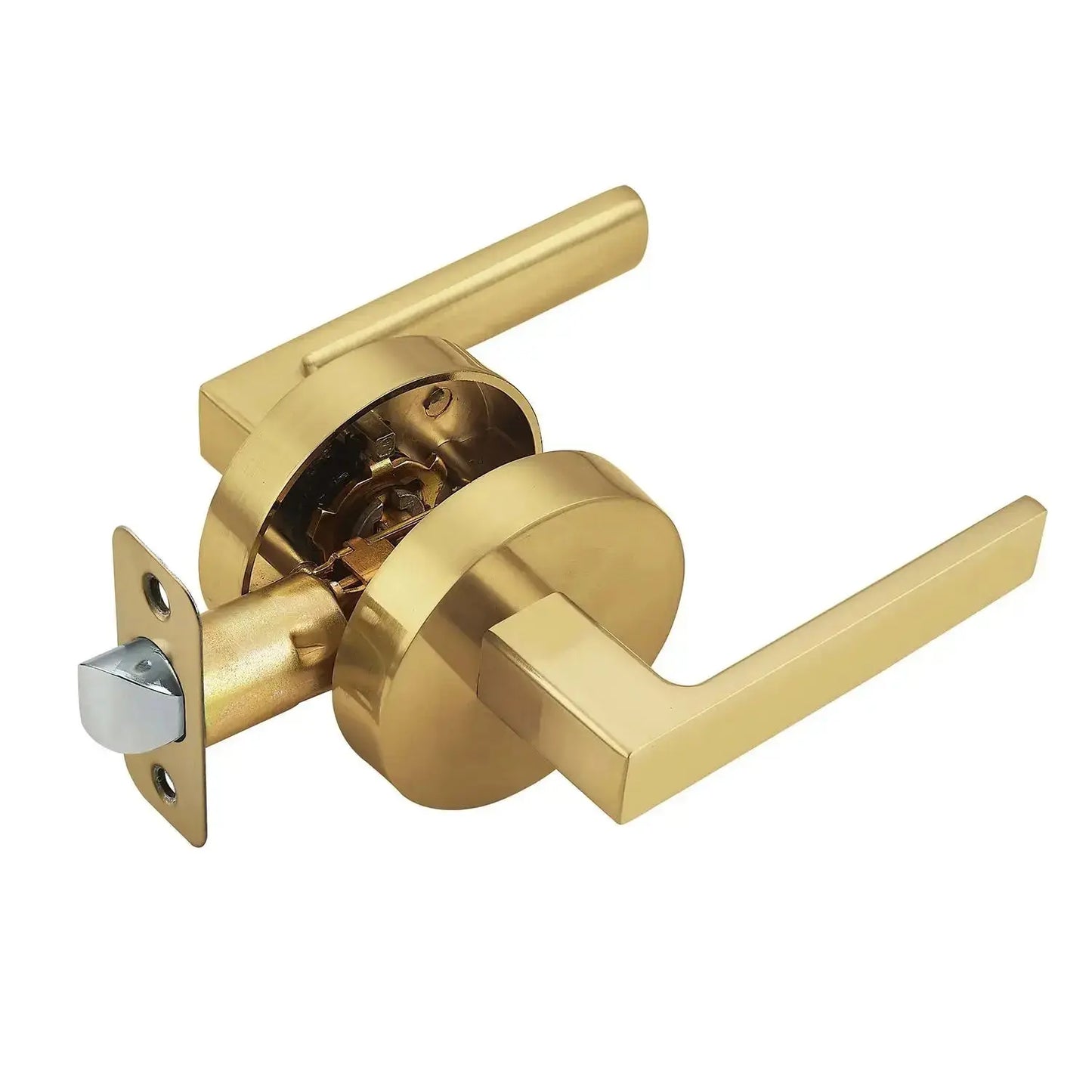 Satin brass heavy duty lock