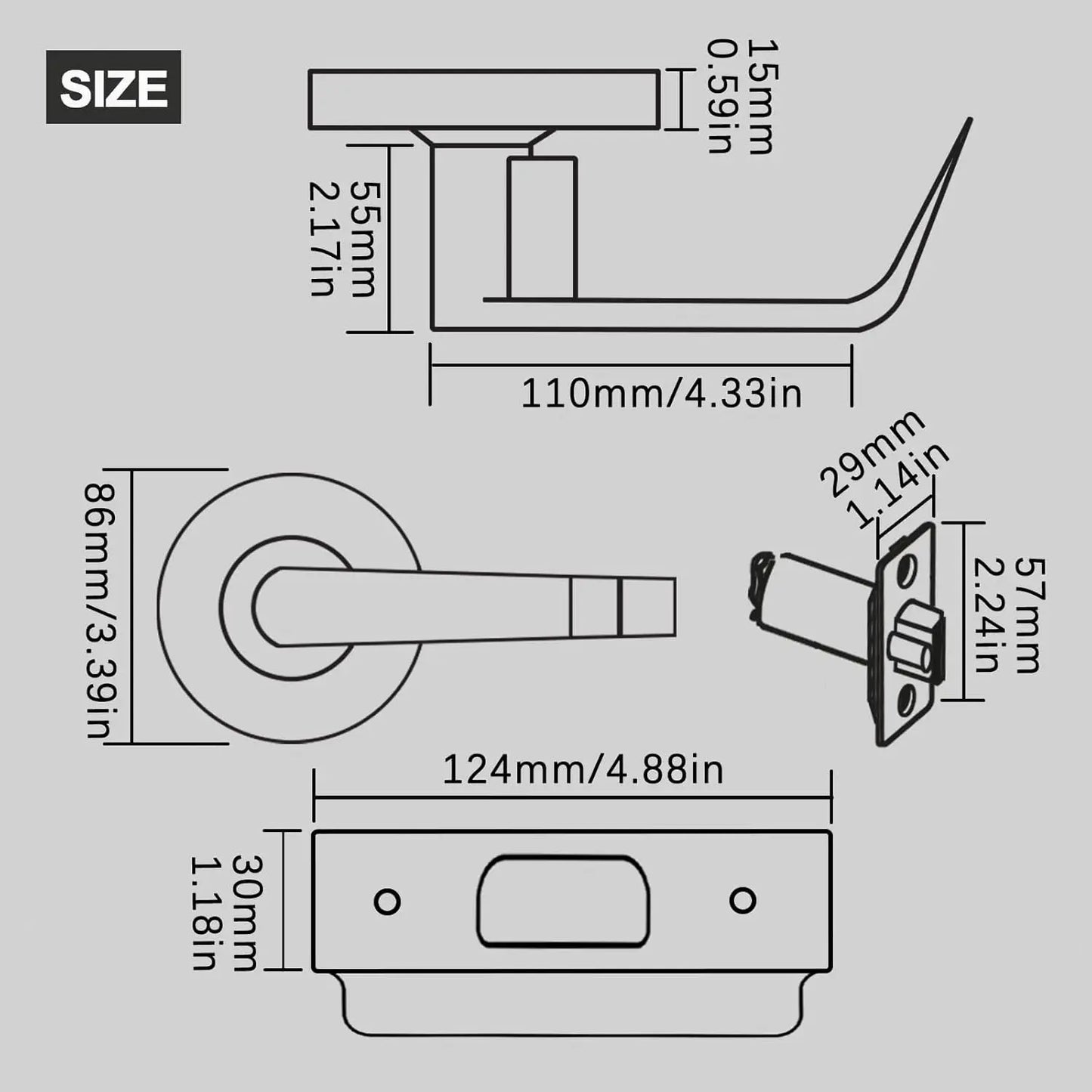 Classroom Function Grade 2 Cylindrical Lock with Satin Chrome zhongshan sunshine hardware Co., Ltd