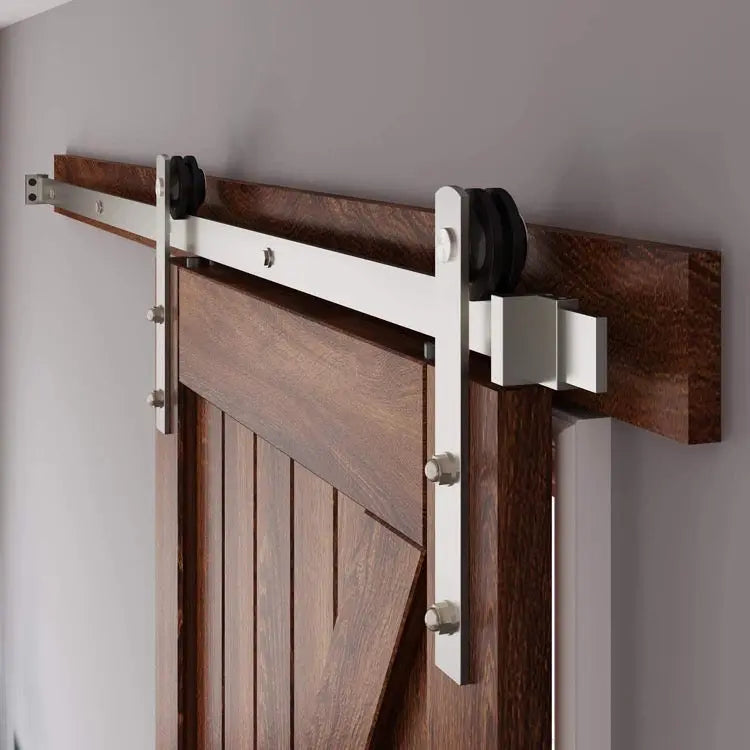 T003-I-Shaped Stainless Steel Barn Door Hardware Kit picture3