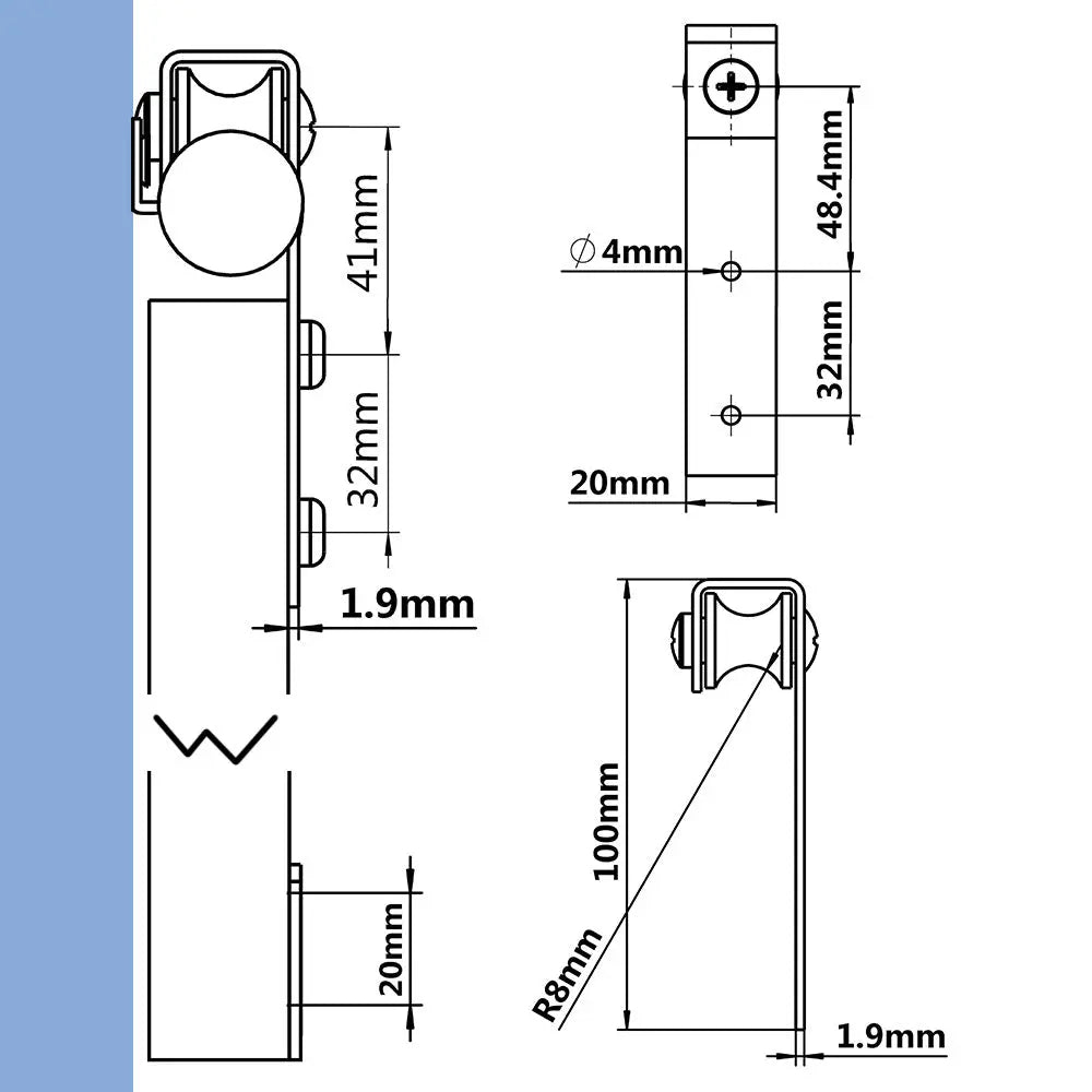 round tube cabinet barn door hardware kit usage method