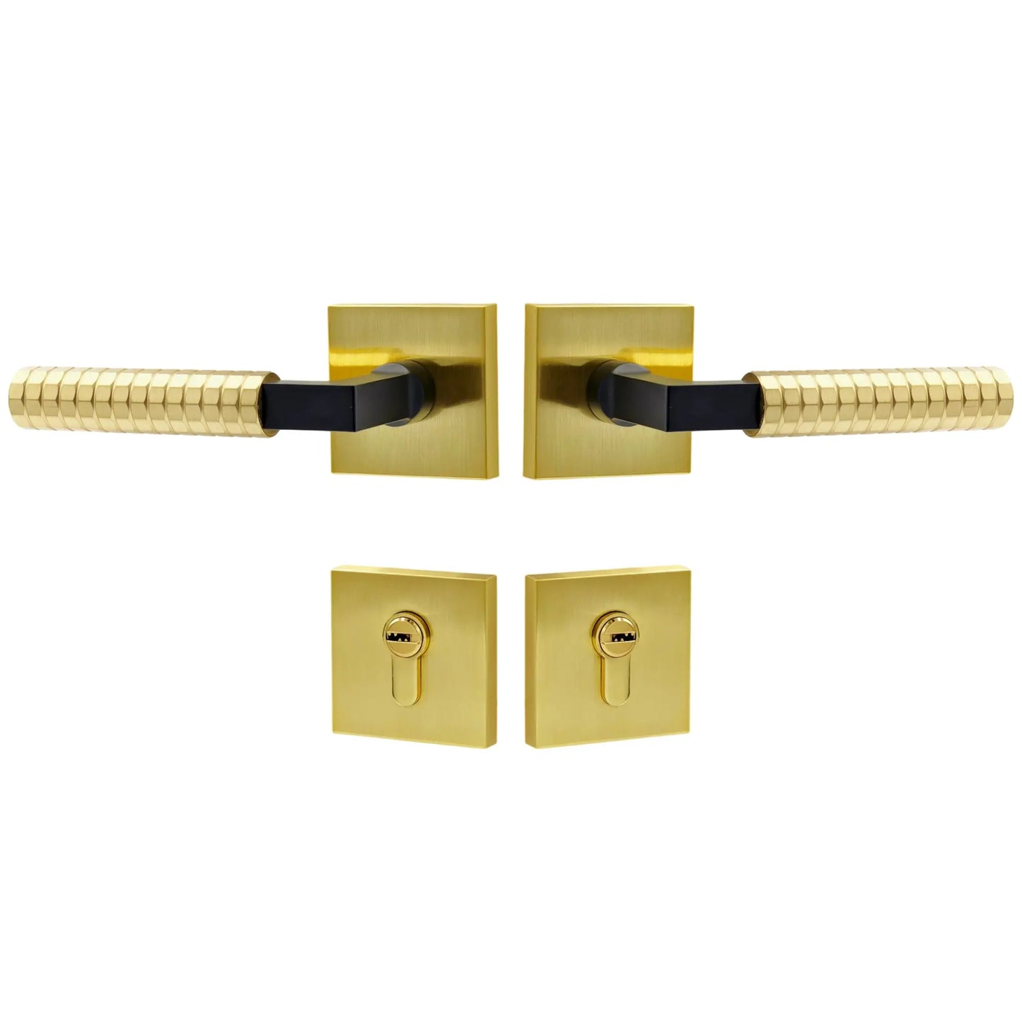 5107 - BL - Rose Door Handle Set zhongshan sunshine hardware Co., Ltd
