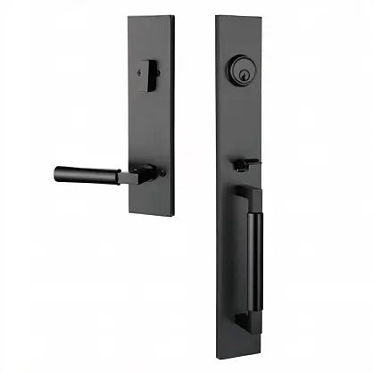Handleset with integrated design and smooth door handle