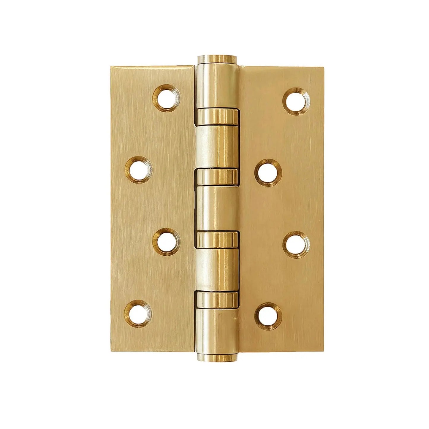 Square Corner 4"*3"*3mm Brass Door Hinge in Satin Brass Picture
