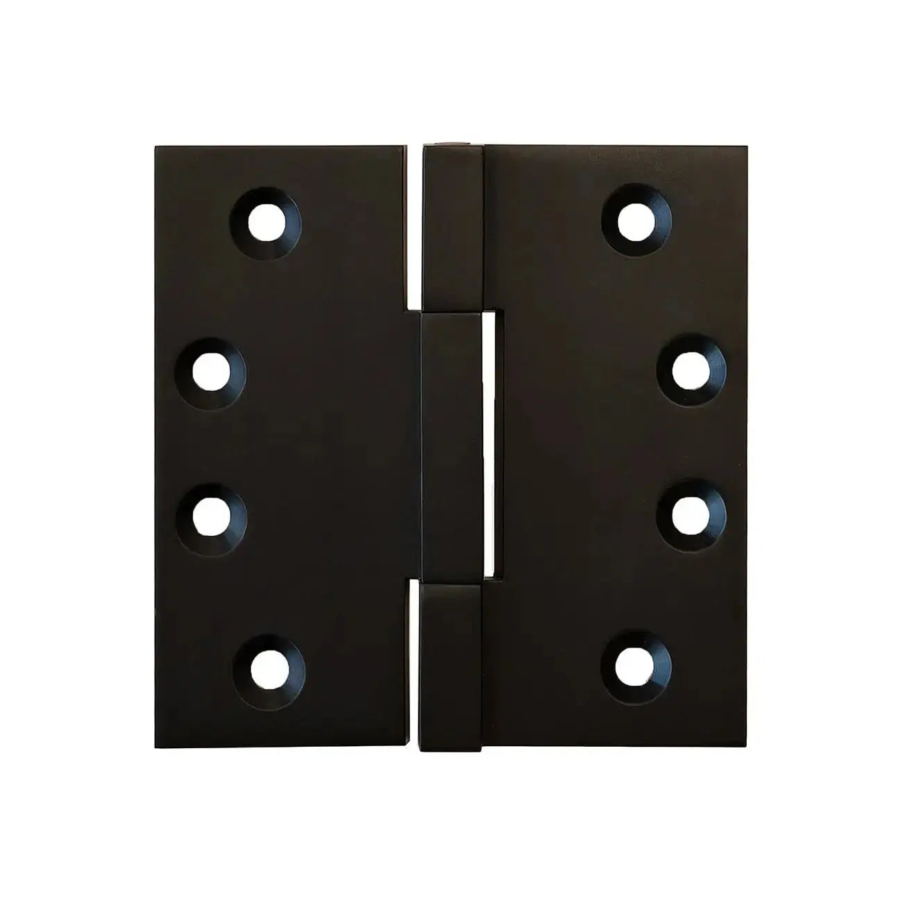 Square Corner 4in*4in*4.6mm Square Bearing Brass Door Hinge in Matte Black Picture