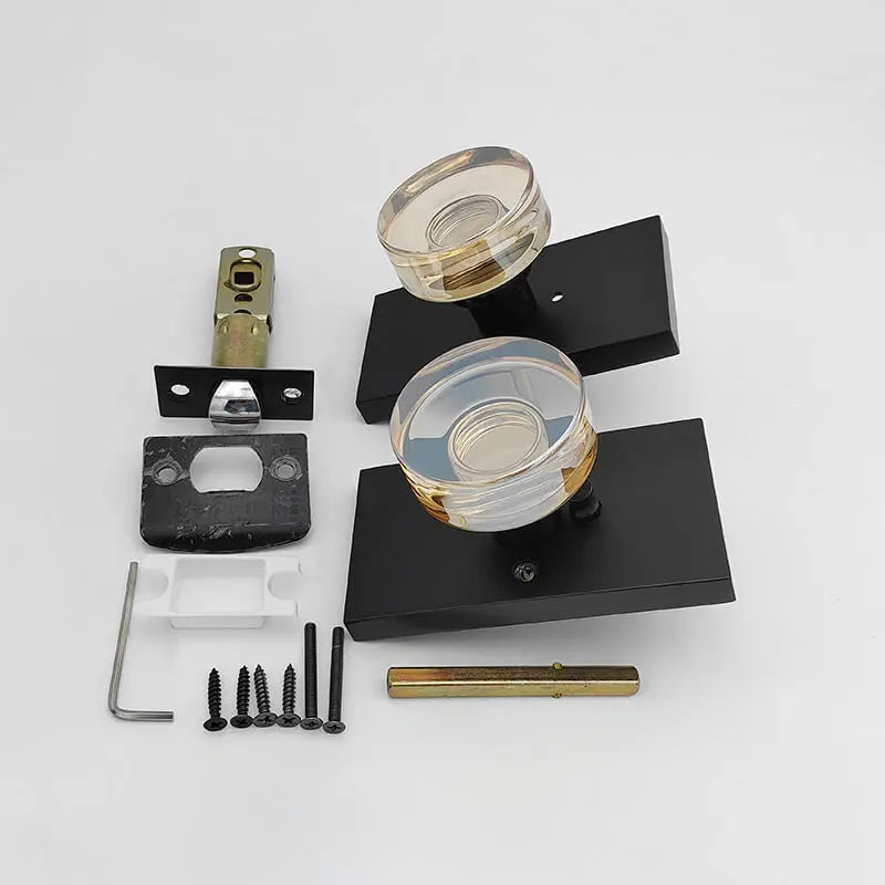 crystal door knob parts