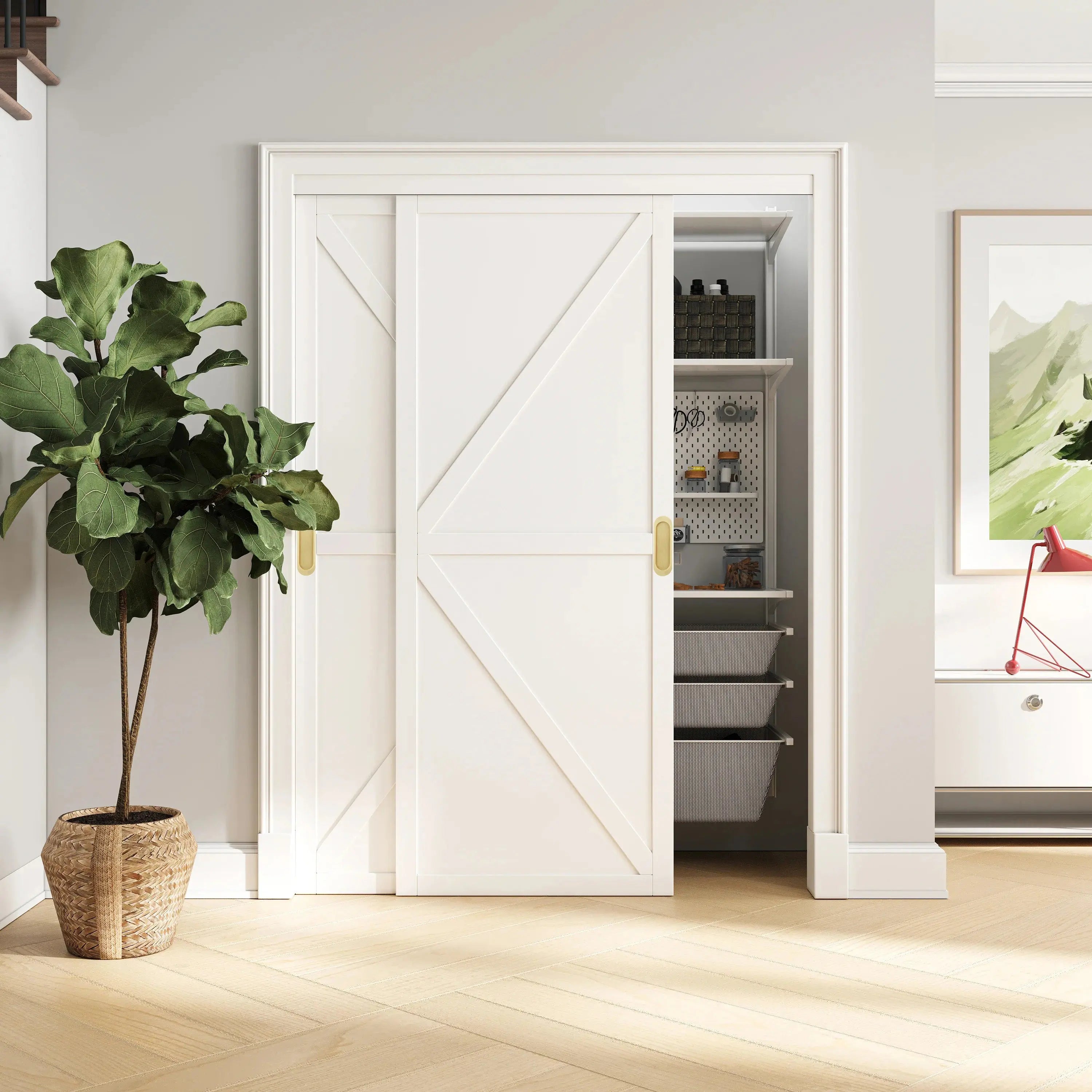 satin brass pocket door locks on the household