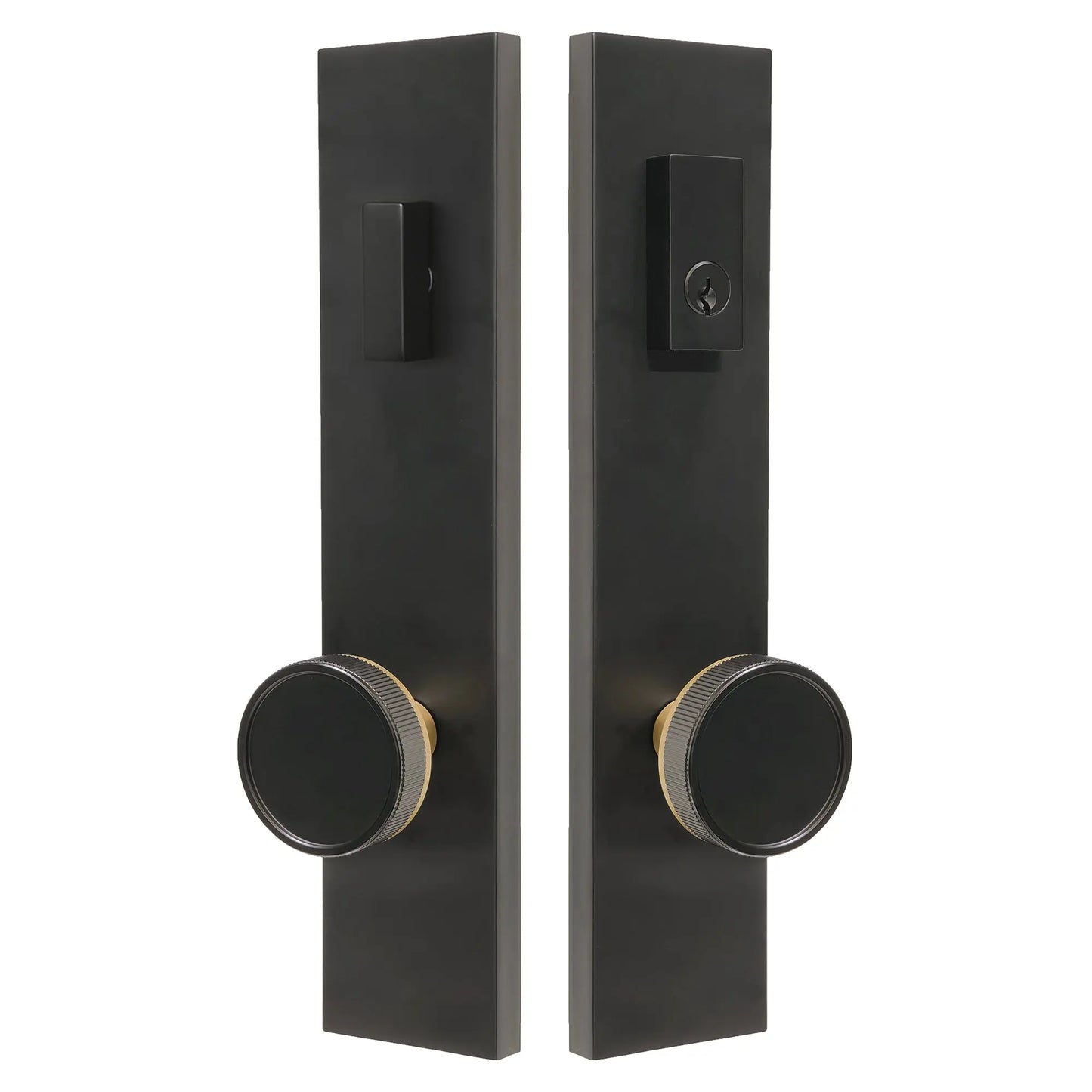 straight knurled multipoint lock