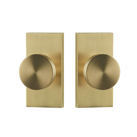 Golden Zinc Alloy Passage Door Knob