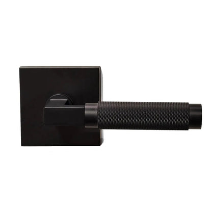 matte black door lever