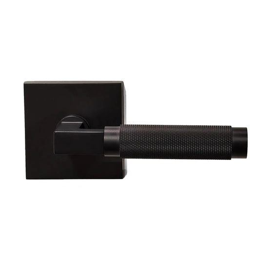 matte black door lever
