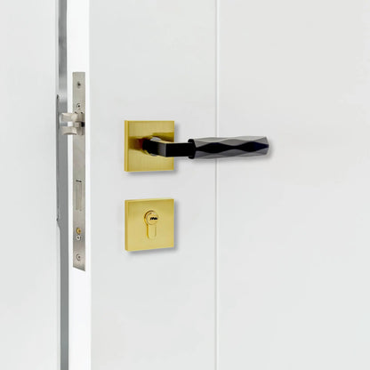 door handle set installation effect