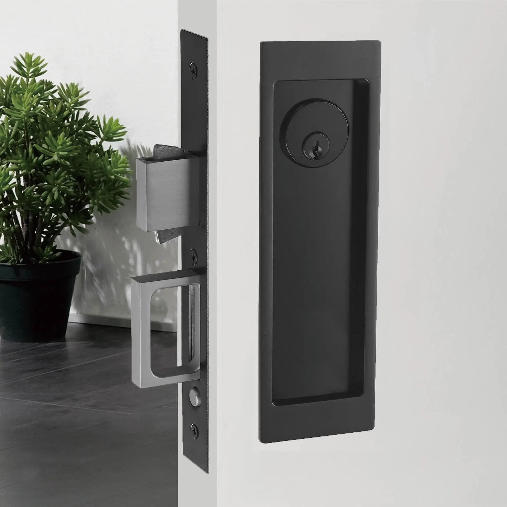 1801-BL-ET-pocket door locks on the doors