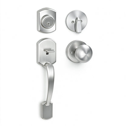 8019-Entry Door Handleset with Knob
