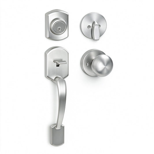 8019-Entry Door Handleset with Knob