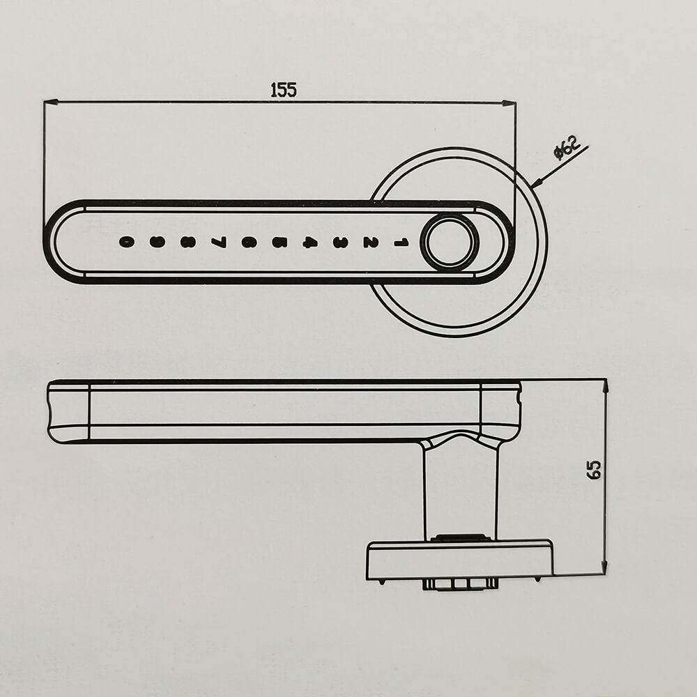 Aluminum Alloy Fingerpoint Smart Door Lock