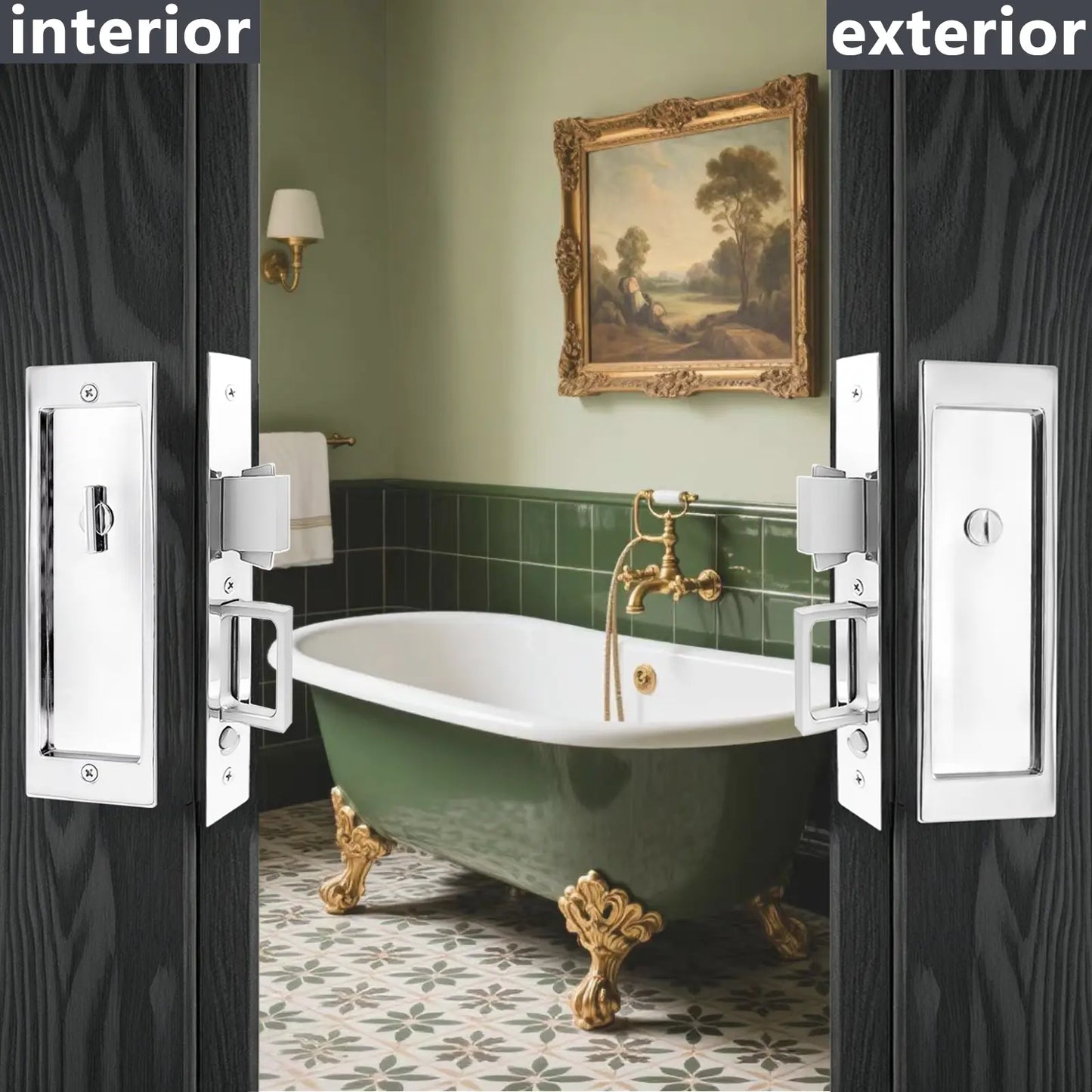 1801 - PN - Sliding Pocket Door Locks zhongshan sunshine hardware Co., Ltd