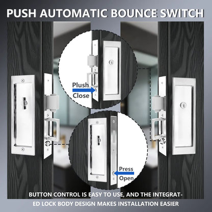1801 - PN - Sliding Pocket Door Locks zhongshan sunshine hardware Co., Ltd