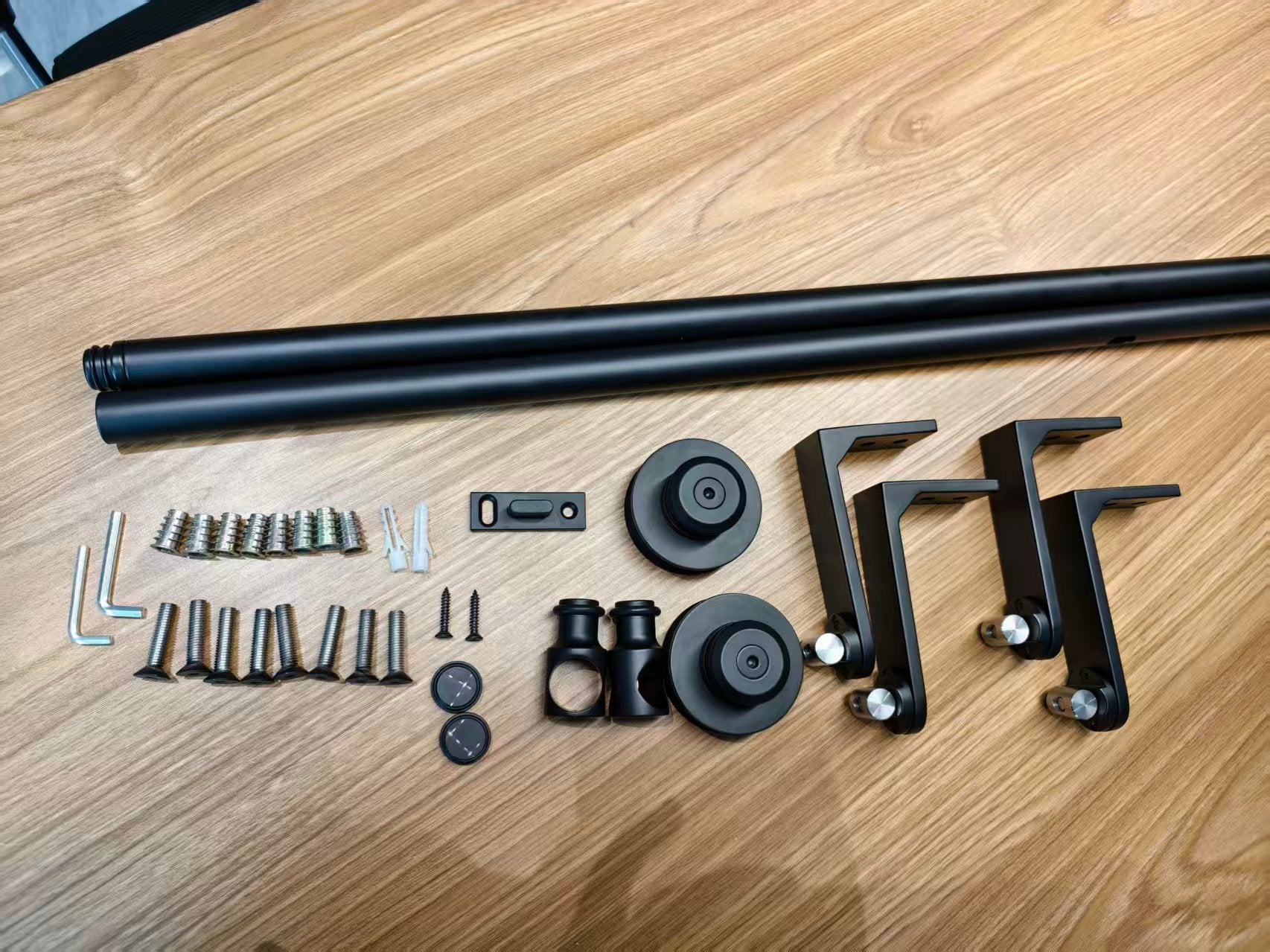 T006-Stainless Steel Side Mount Barn door Hardware Kit zhongshan sunshine hardware Co., Ltd