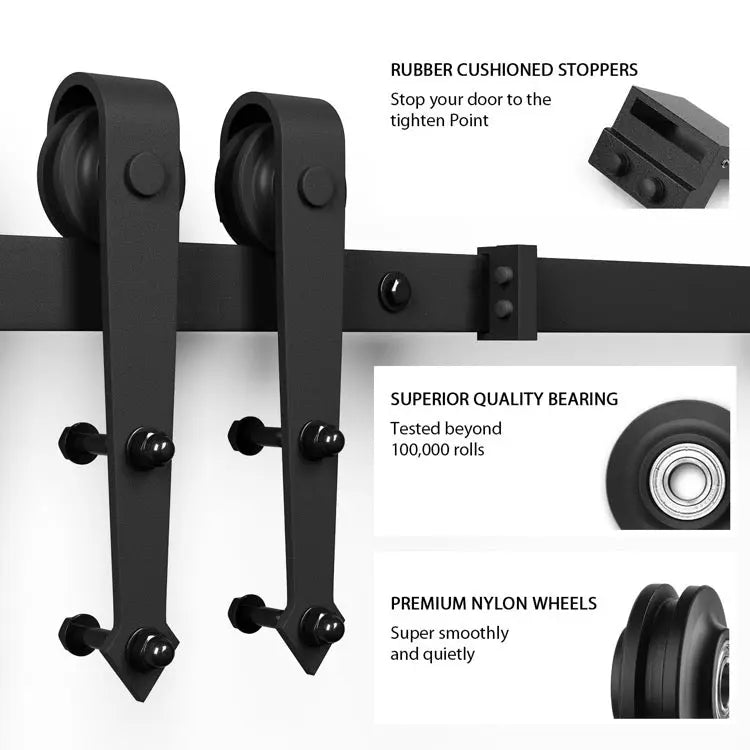 T033-Arrow shaped Barn Door Hardware Kit zhongshan sunshine hardware Co., Ltd
