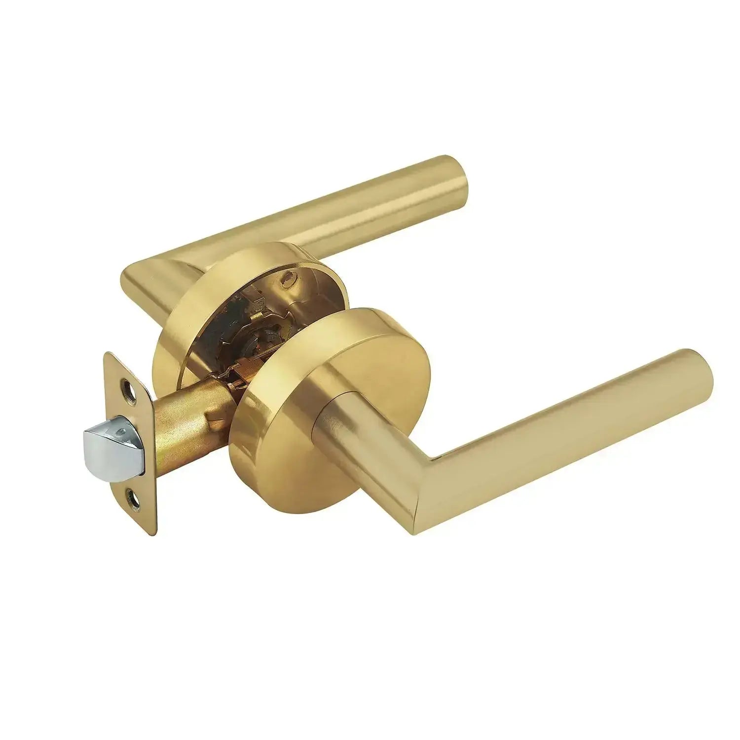 satin brass heavy duty lock