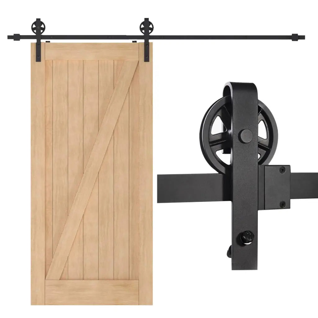 T032-Big Wheel Barn Door Hardware Kit usage scenarois