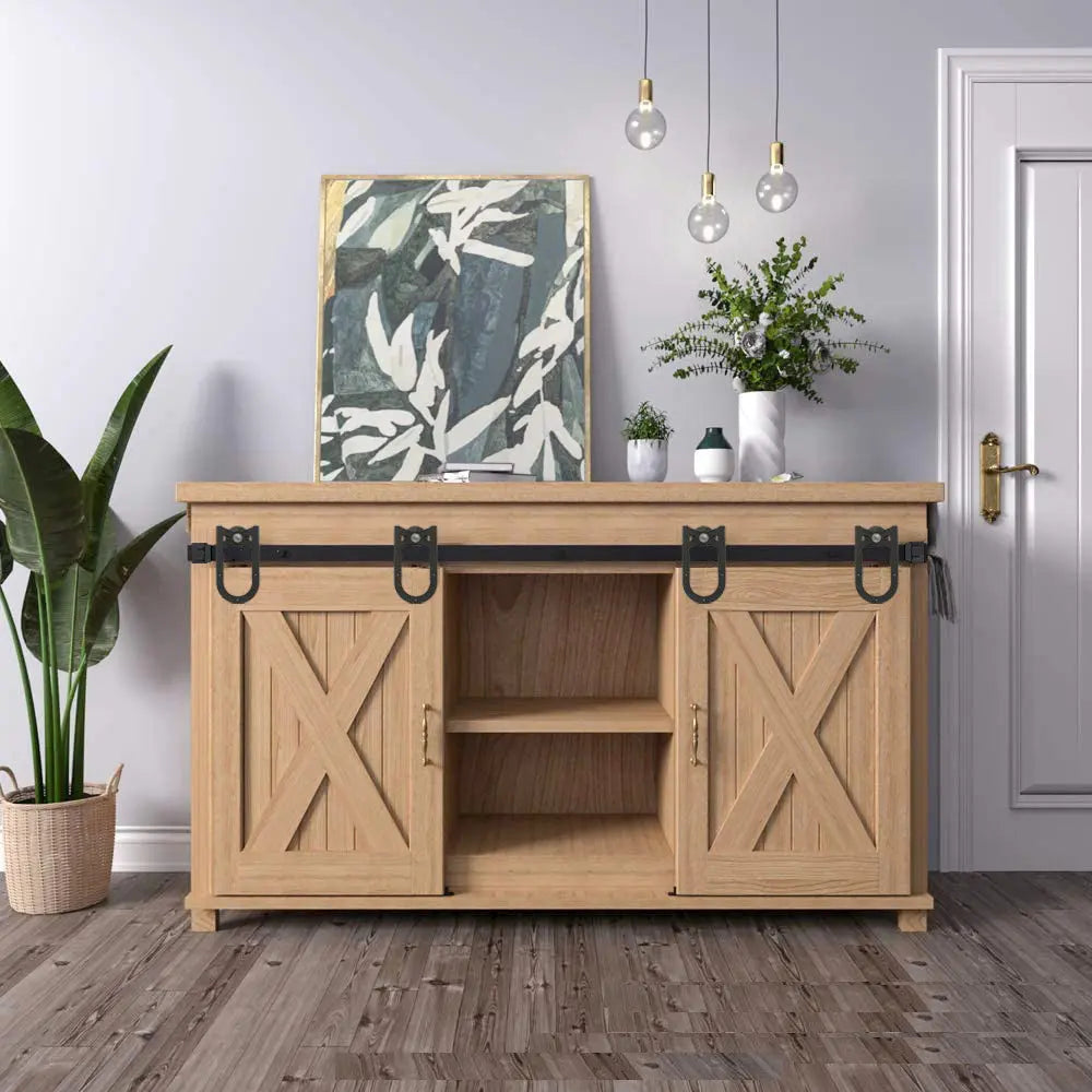 horseshoe shaped cabinet barn door hardware usage scenarois