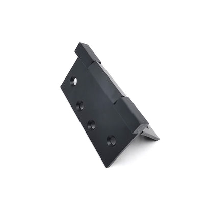 Square Corner 4in*4in*3mm Square Bearing Brass Door Hinge in Matte Black