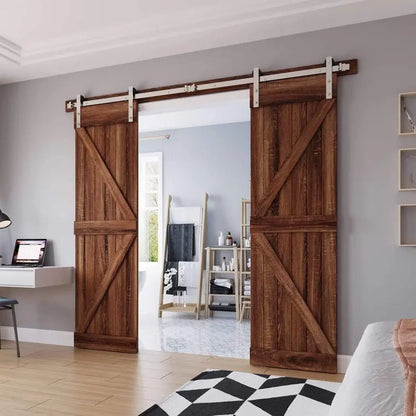 T003-I-Shaped Stainless Steel Barn Door Hardware Kit usage scenarois