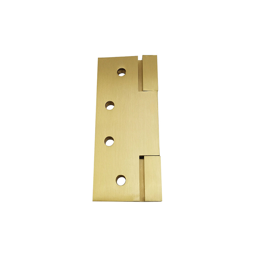 Square Corner 4in*3in*3mm Square Bearing Brass Door Hinge in Satin Brass