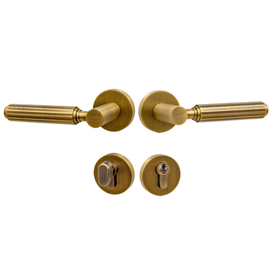5136 - Brass Door Handle Set zhongshan sunshine hardware Co., Ltd
