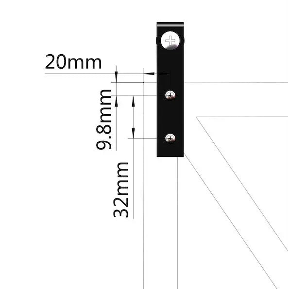 round tube cabinet barn door hardware kit size picture
