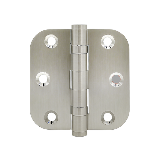 Satin Nickel 3in*3in Round Bearing Brass Hinges -Round Corner zhongshan sunshine hardware Co., Ltd