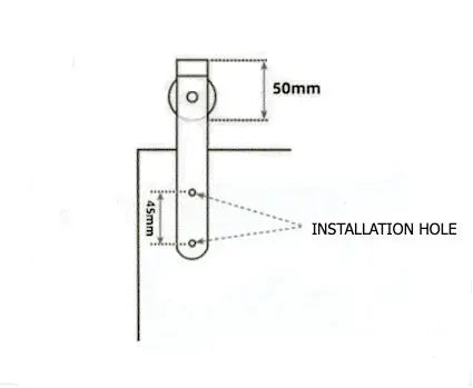 cabinet barn door hardware kit usage method