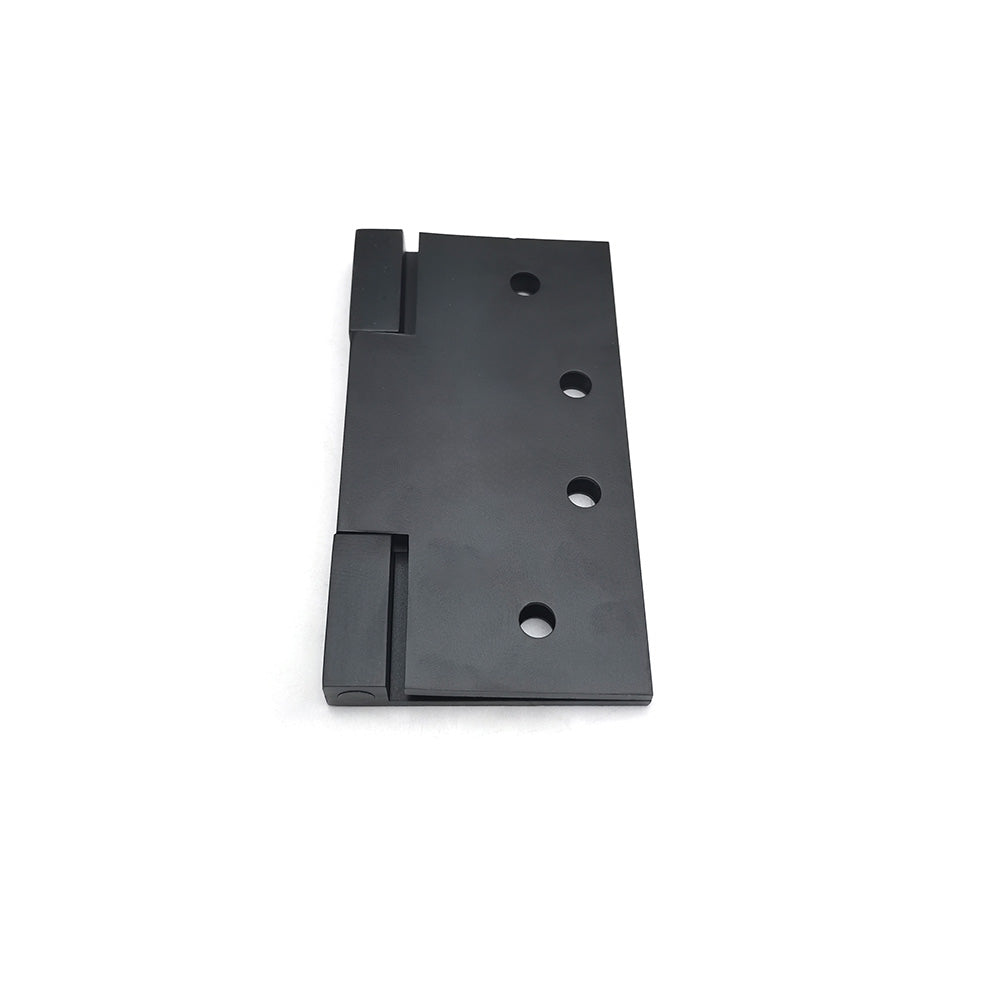 Square Corner 4in*4in*3mm Square Bearing Brass Door Hinge in Matte Black