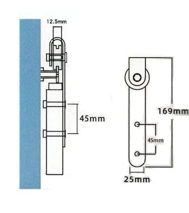 cabinet barn door hardware kit usage method