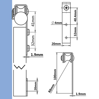 round tube cabinet barn door hardware kit usage method