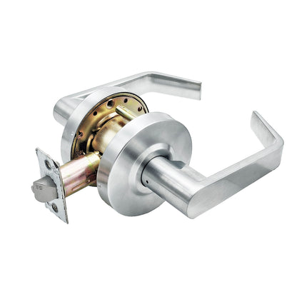 commercial grade 2 door handle on a white background